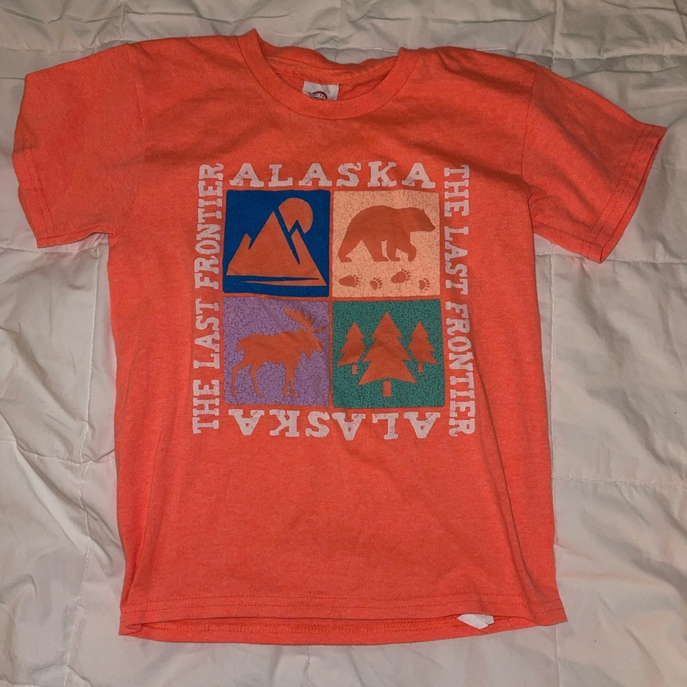 Delta Kids Orange Alaska Adventure T-Shirt Kids Size Small
